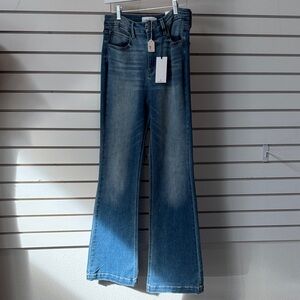 Stylish Blue Flare Women's Jeans